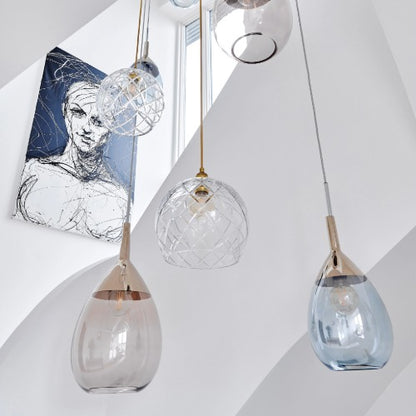 Lute Pendelleuchte XL Deep Blue Copper