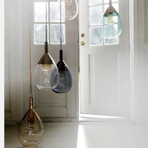 Lute Pendant lamp XL Golden smoke Gold