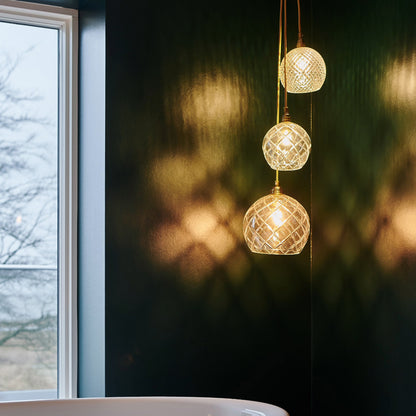 Rowan  Crystal pendant lamp S Large check