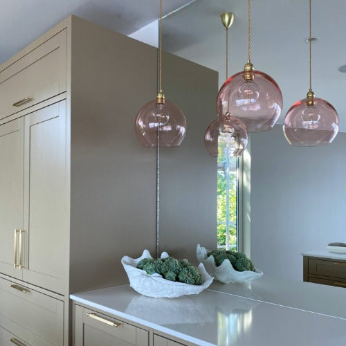 Rowan  Pendant lamp M Bright coral