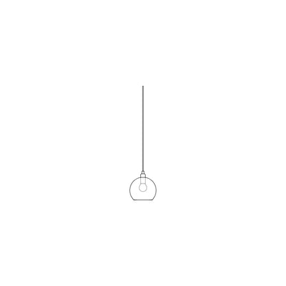 Rowan  Pendant lamp S Chestnut brown