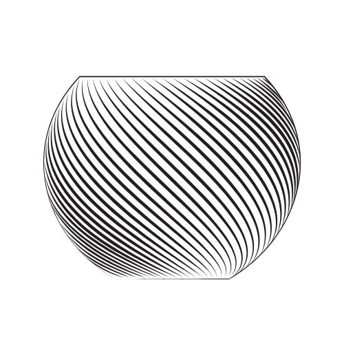 Rowan Crystal bowl M Swirl