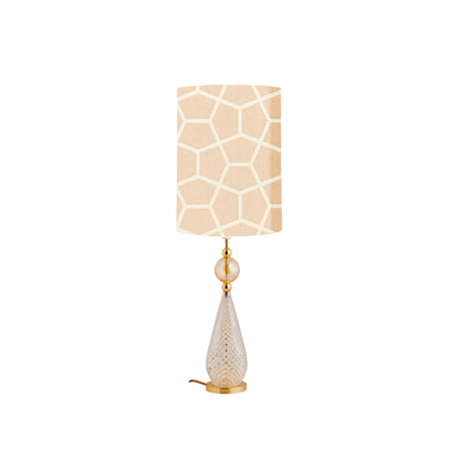 Smykke Tischleuchte M Golden Smoke Crystal Check Ball